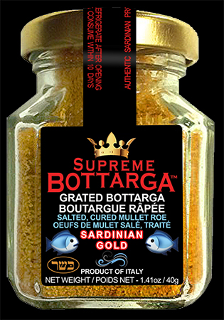 grated bottarga jar